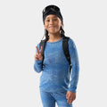 Kids' Classic Thermal Merino Base Layer Crew Pacific Blue - ver - 18
