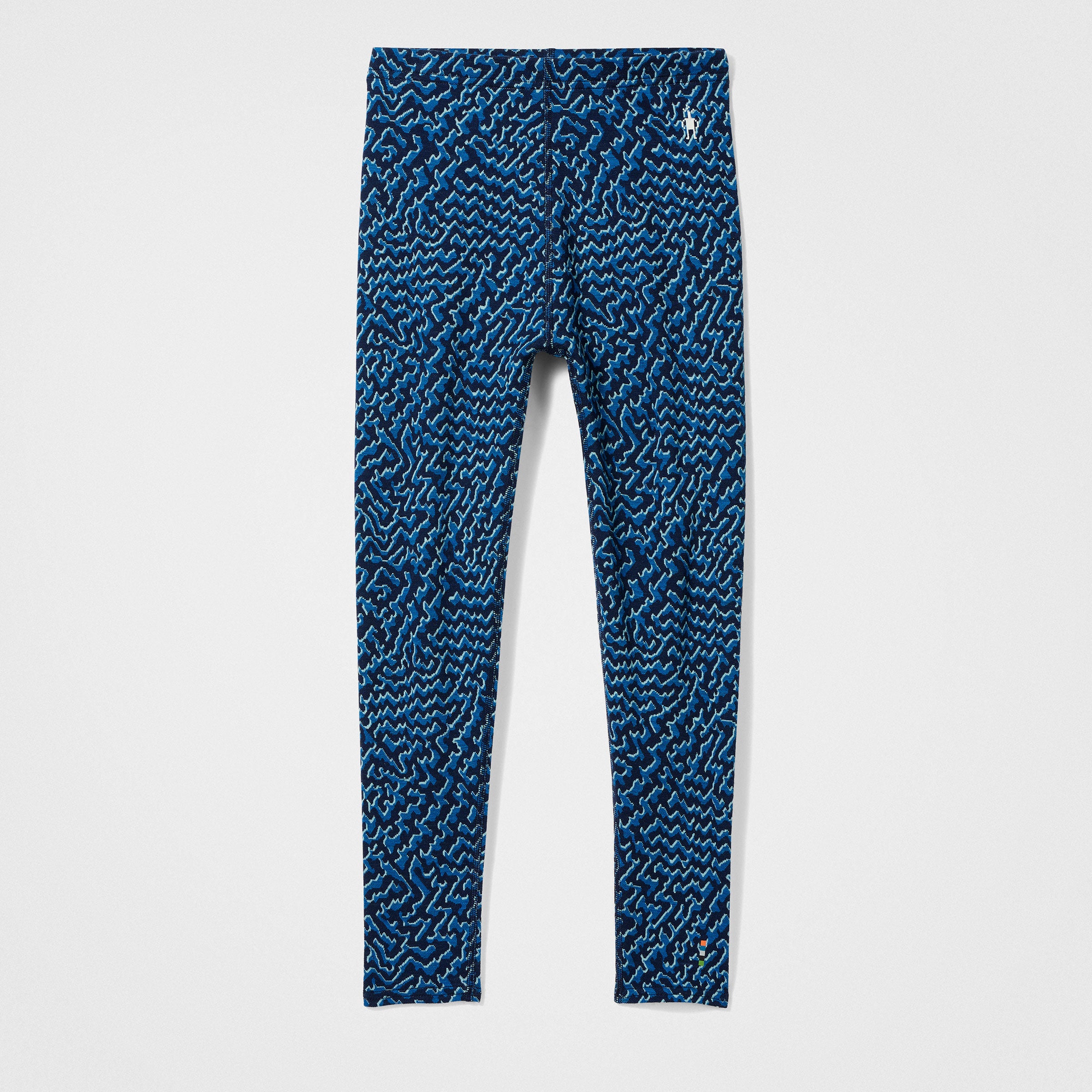 Kids' Classic Thermal Merino Base Layer Bottom - Nival Blue Retro Line