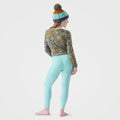 Kids' Classic Thermal Merino Base Layer Bottom Nival Blue Retro Line - ver - 14