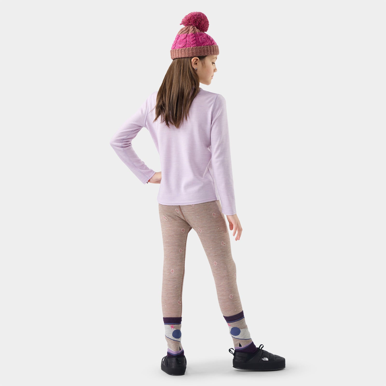 Kids' Classic Thermal Merino Base Layer Bottom Pacific Blue - ver - 2