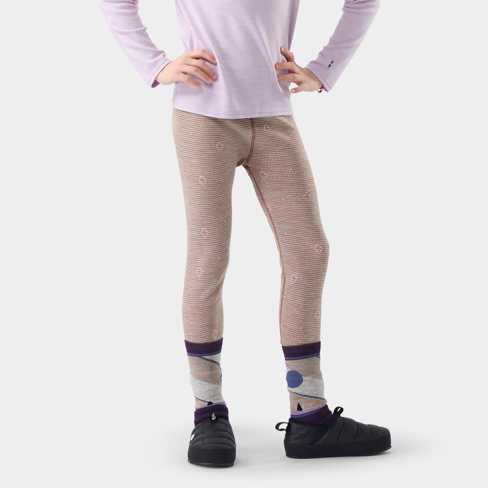 Kids' Classic Thermal Merino Base Layer Bottom Pacific Blue - ver - 1