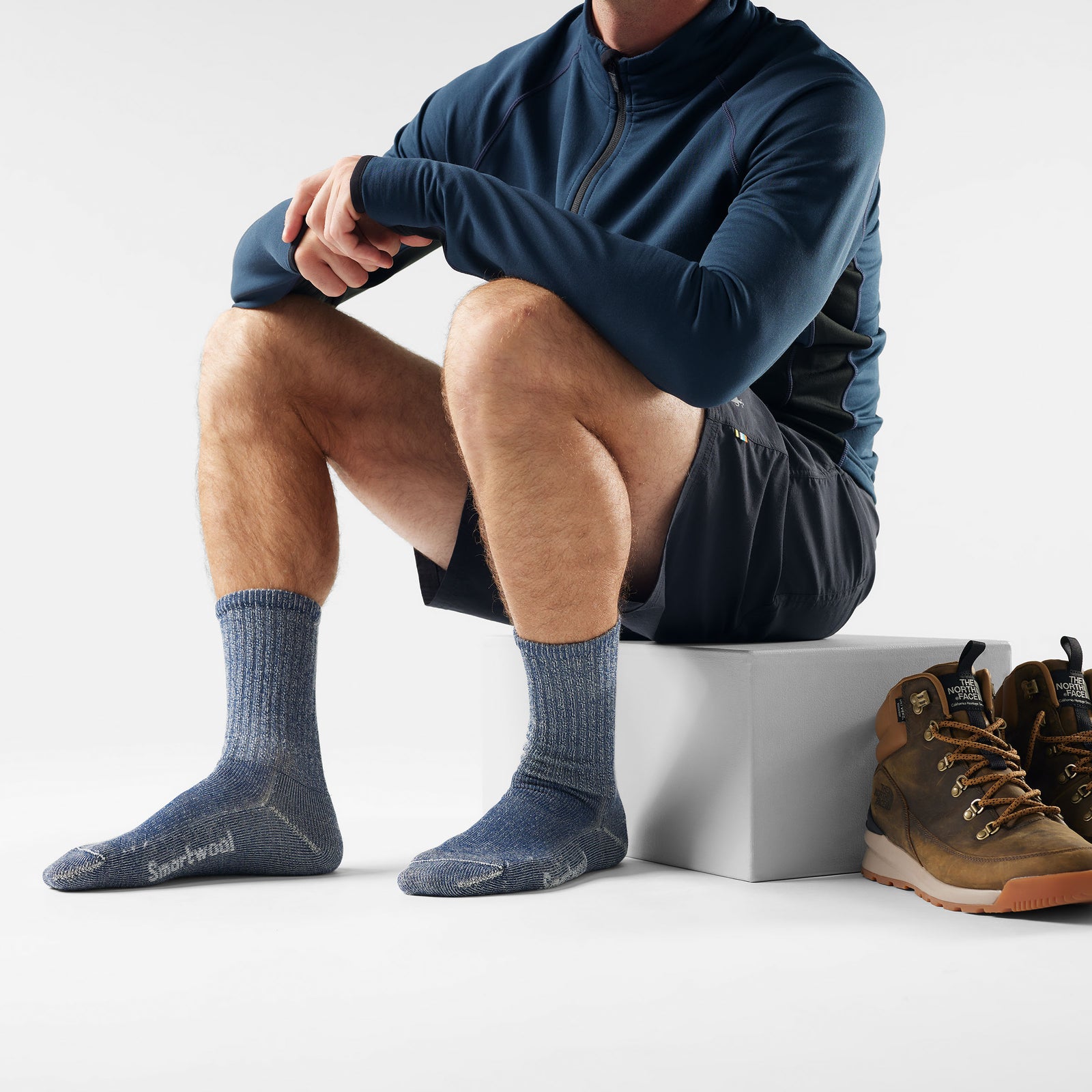 Hike Classic Edition Crew Socks Taupe - ver - 2