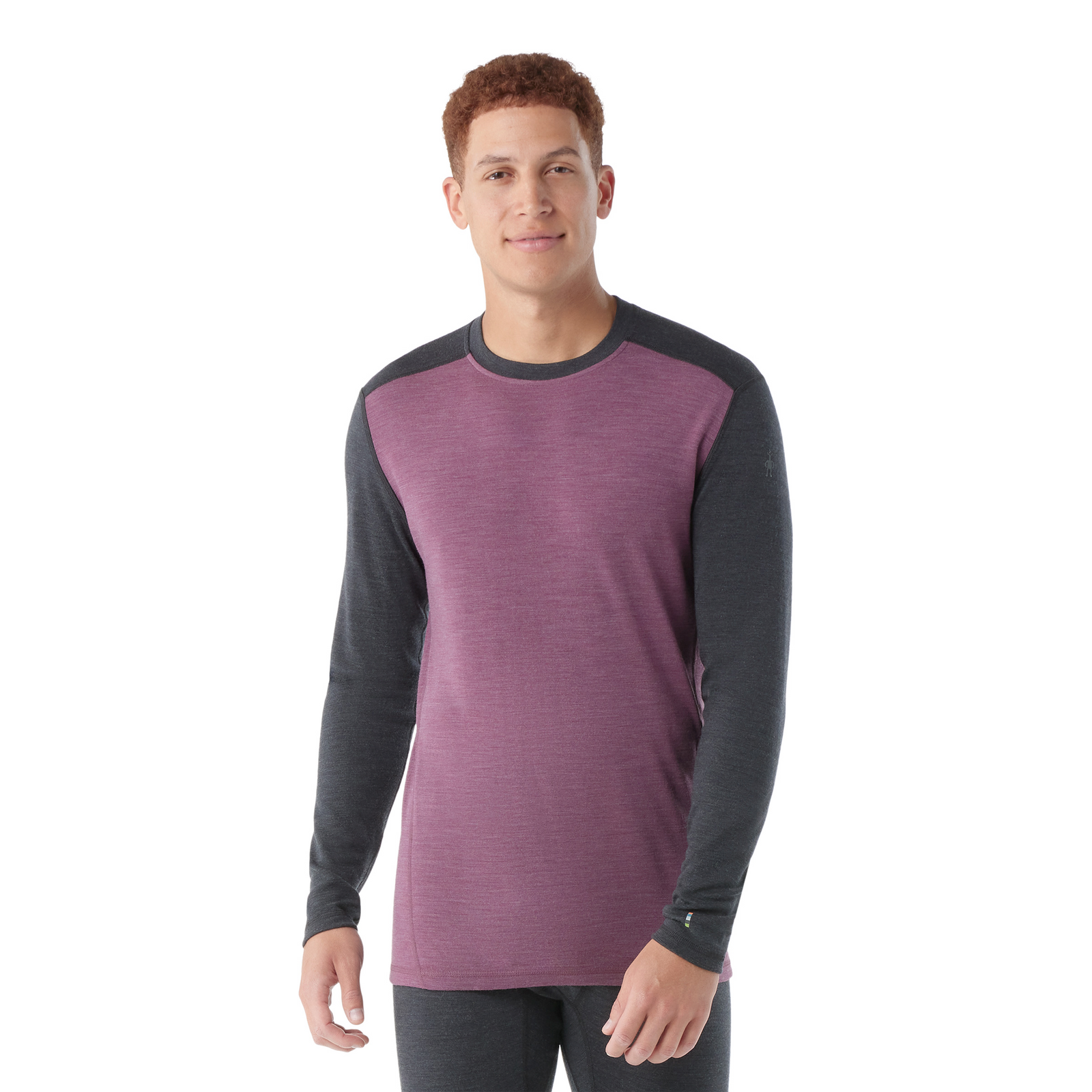 Men's Classic Thermal Merino Base Layer Crew Mineral Blue Heather - ver - 5