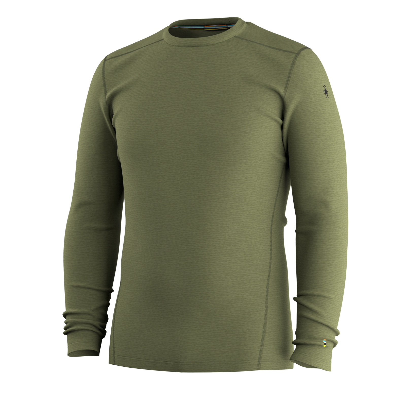 Men's Classic Thermal Merino Base Layer Crew Mineral Blue Heather - ver - 4