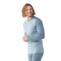 Men's Classic Thermal Merino Base Layer Crew Mineral Blue Heather - ver - 101