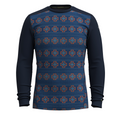 Men's Classic Thermal Merino Base Layer Crew Mineral Blue Heather - ver - 59