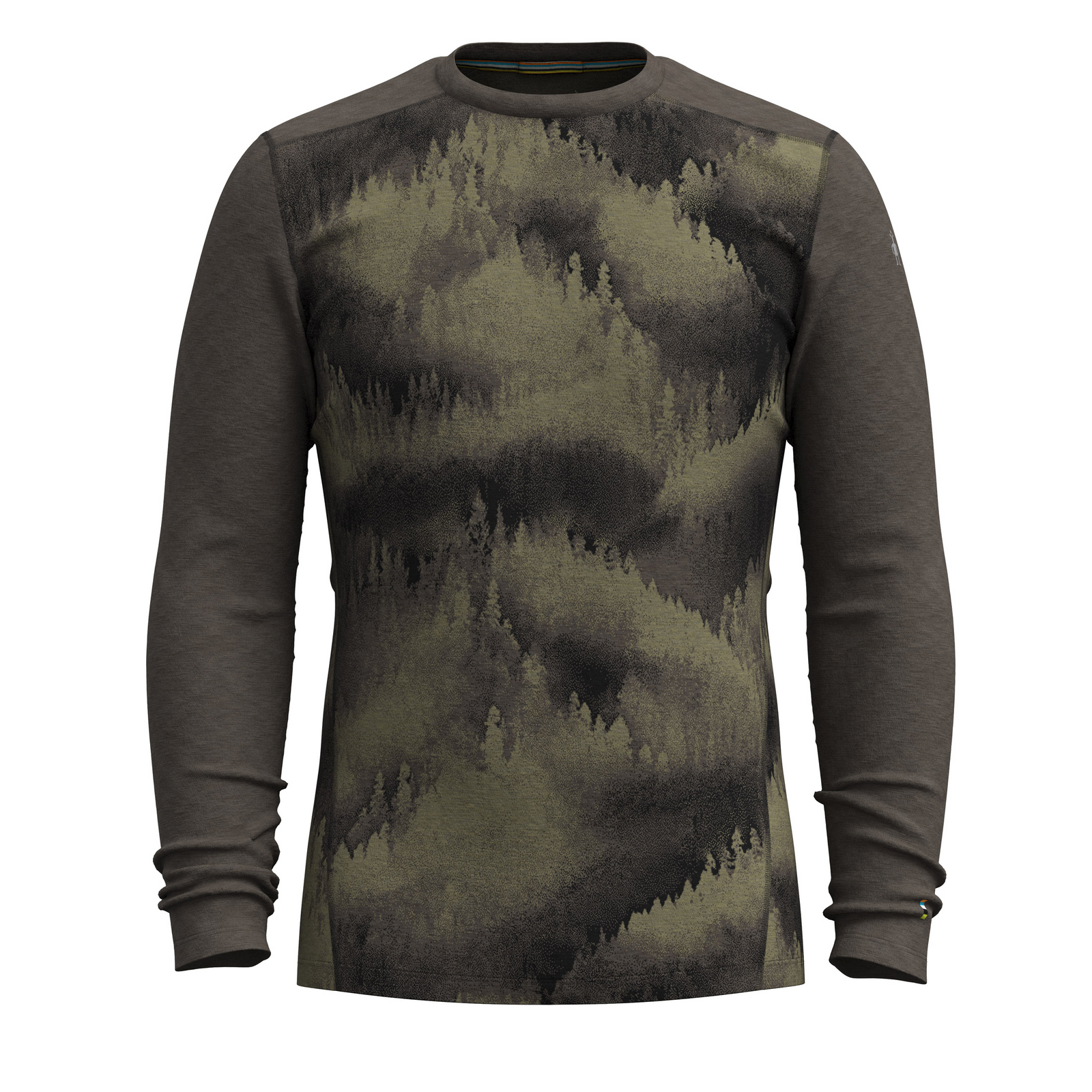 Men's Classic Thermal Merino Base Layer Crew Mineral Blue Heather - ver - 3