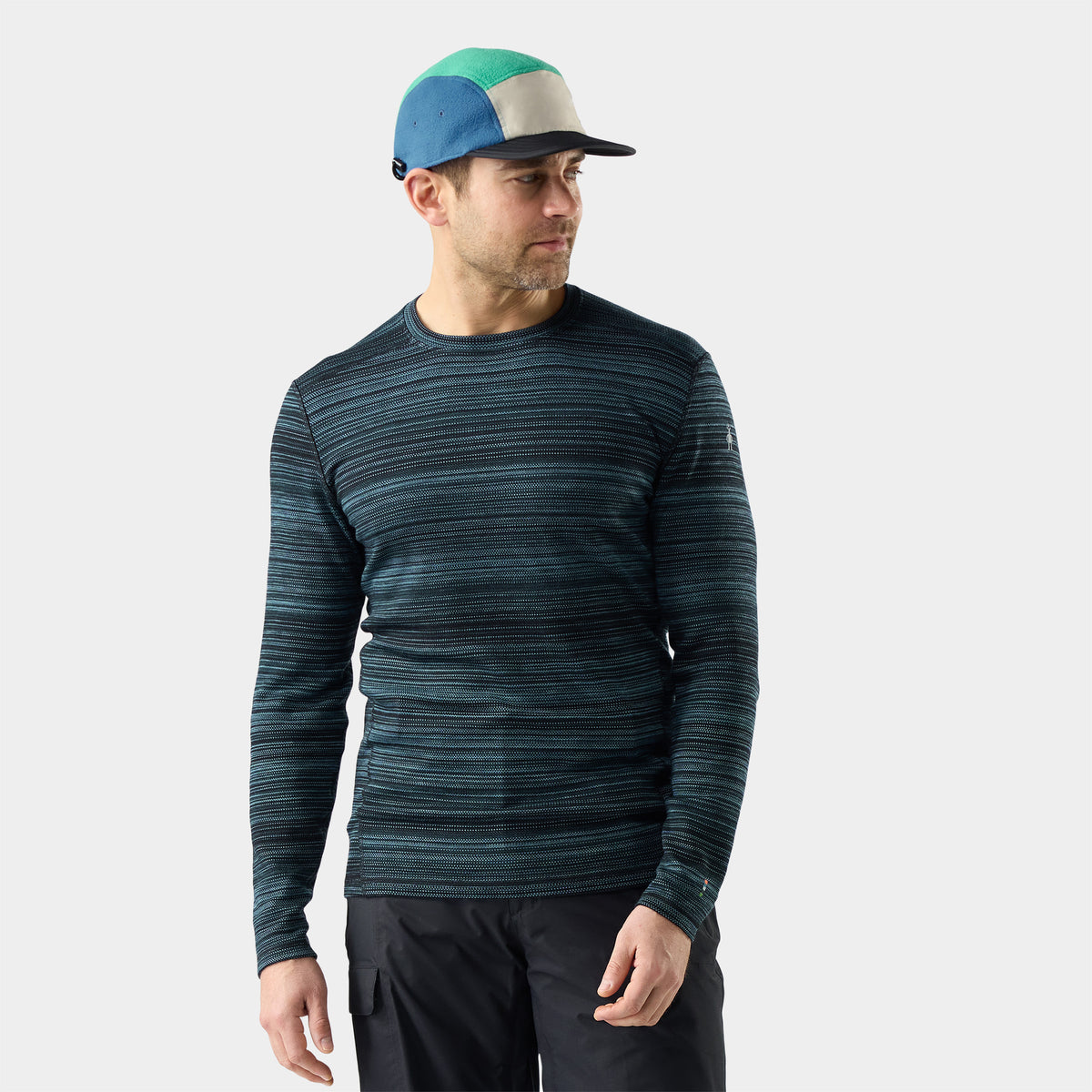 Men's Classic Thermal Merino Base Layer Crew Mineral Color Shift - 1