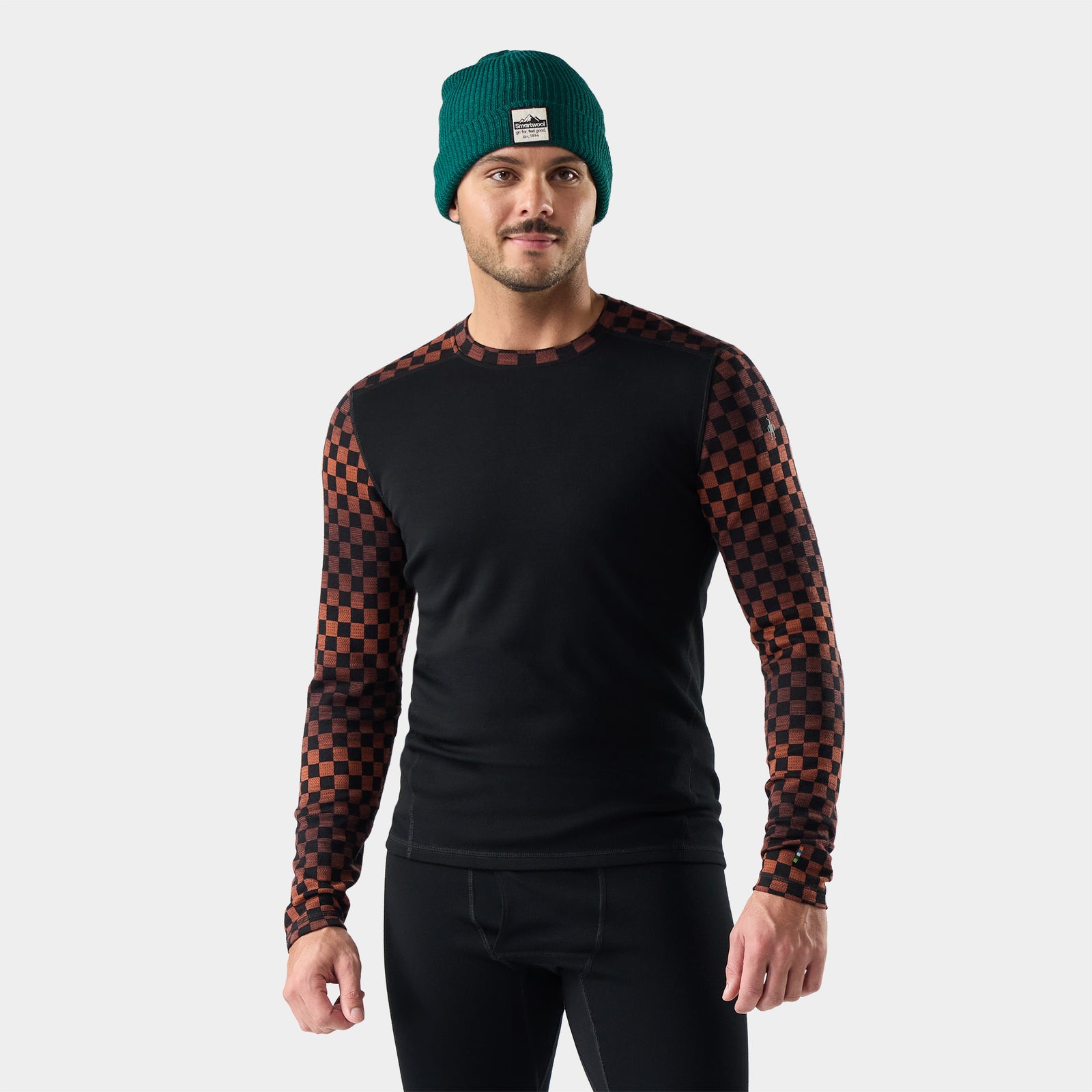 Men's Classic Thermal Merino Base Layer Crew Mineral Color Shift - ver - 8