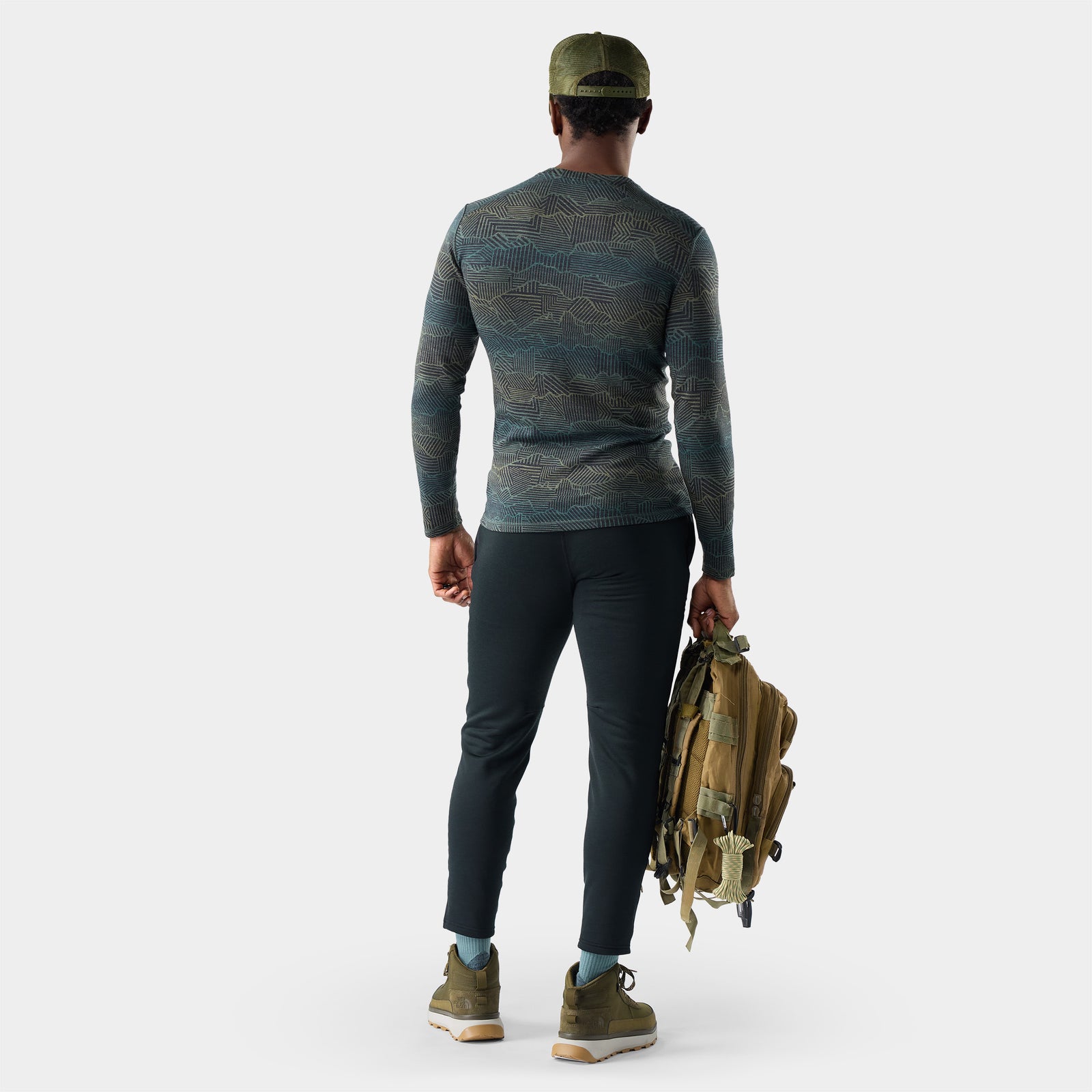 Men's Classic Thermal Merino Base Layer Crew Mineral Color Shift - ver - 2