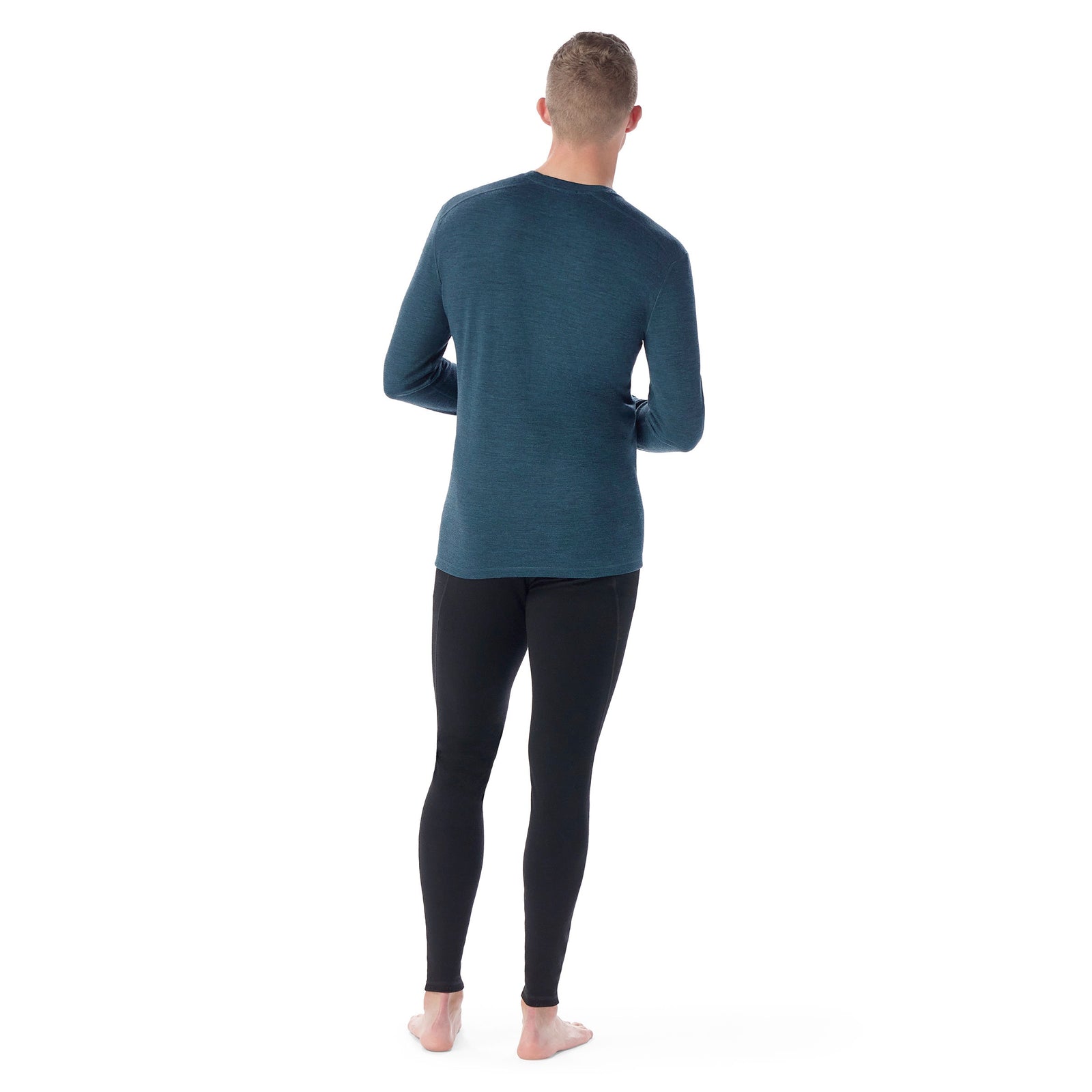 Haut de base Classic Thermal Merino à encolure ronde en boîte pour hommes  - voir - 2