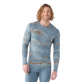 Men's Classic Thermal Merino Base Layer Crew Twilight Blue Heather - ver - 25
