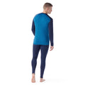 Men's Classic Thermal Merino Base Layer Crew Twilight Blue Heather - ver - 58