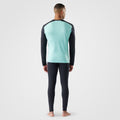 Men's Classic Thermal Merino Base Layer Crew Twilight Blue Heather - ver - 74