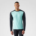 Men's Classic Thermal Merino Base Layer Crew Twilight Blue Heather - ver - 73