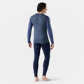 Men's Classic Thermal Merino Base Layer Crew Twilight Blue Heather - ver - 86