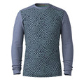 Men's Classic Thermal Merino Base Layer Crew Twilight Blue Heather - ver - 87