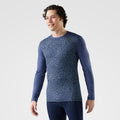 Men's Classic Thermal Merino Base Layer Crew Twilight Blue Heather - ver - 85