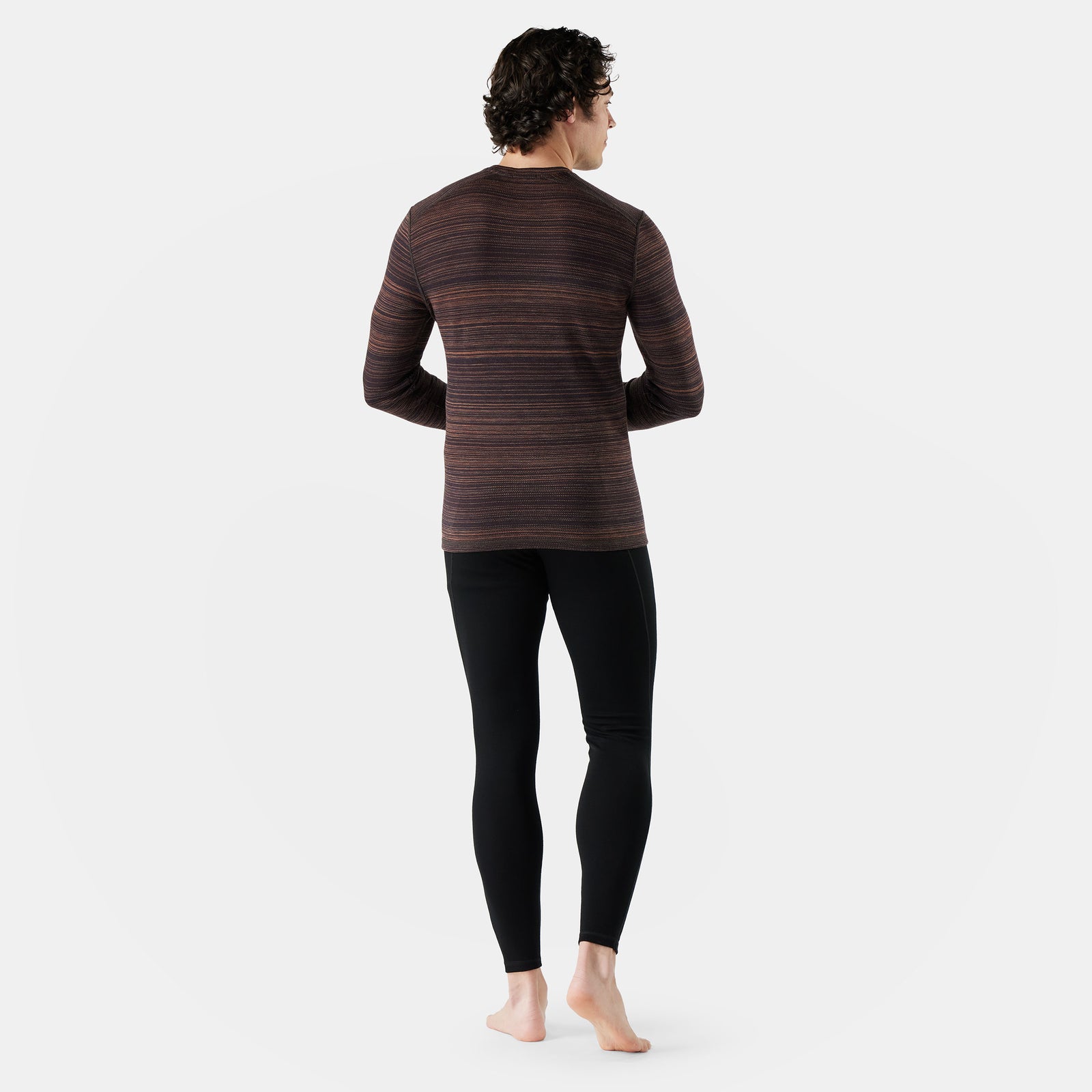 Men's Classic Thermal Merino Base Layer Crew Twilight Blue Heather - ver - 2
