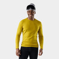 Men's Classic Thermal Merino Base Layer Crew Pacific Blue-Charcoal - ver - 17