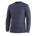 Men's Classic Thermal Merino Base Layer Crew Pacific Blue-Charcoal - ver - 27