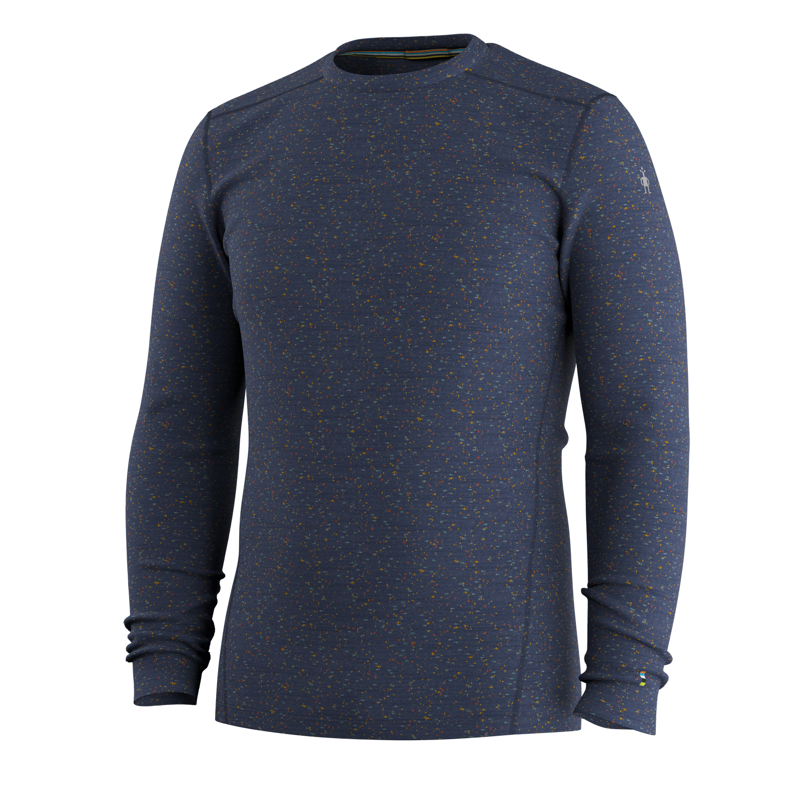 Men's Classic Thermal Merino Base Layer Crew Pacific Blue-Charcoal - ver - 7