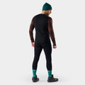 Men's Classic Thermal Merino Base Layer Crew Pacific Blue-Charcoal - ver - 10