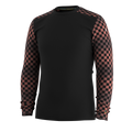Men's Classic Thermal Merino Base Layer Crew Pacific Blue-Charcoal - ver - 11