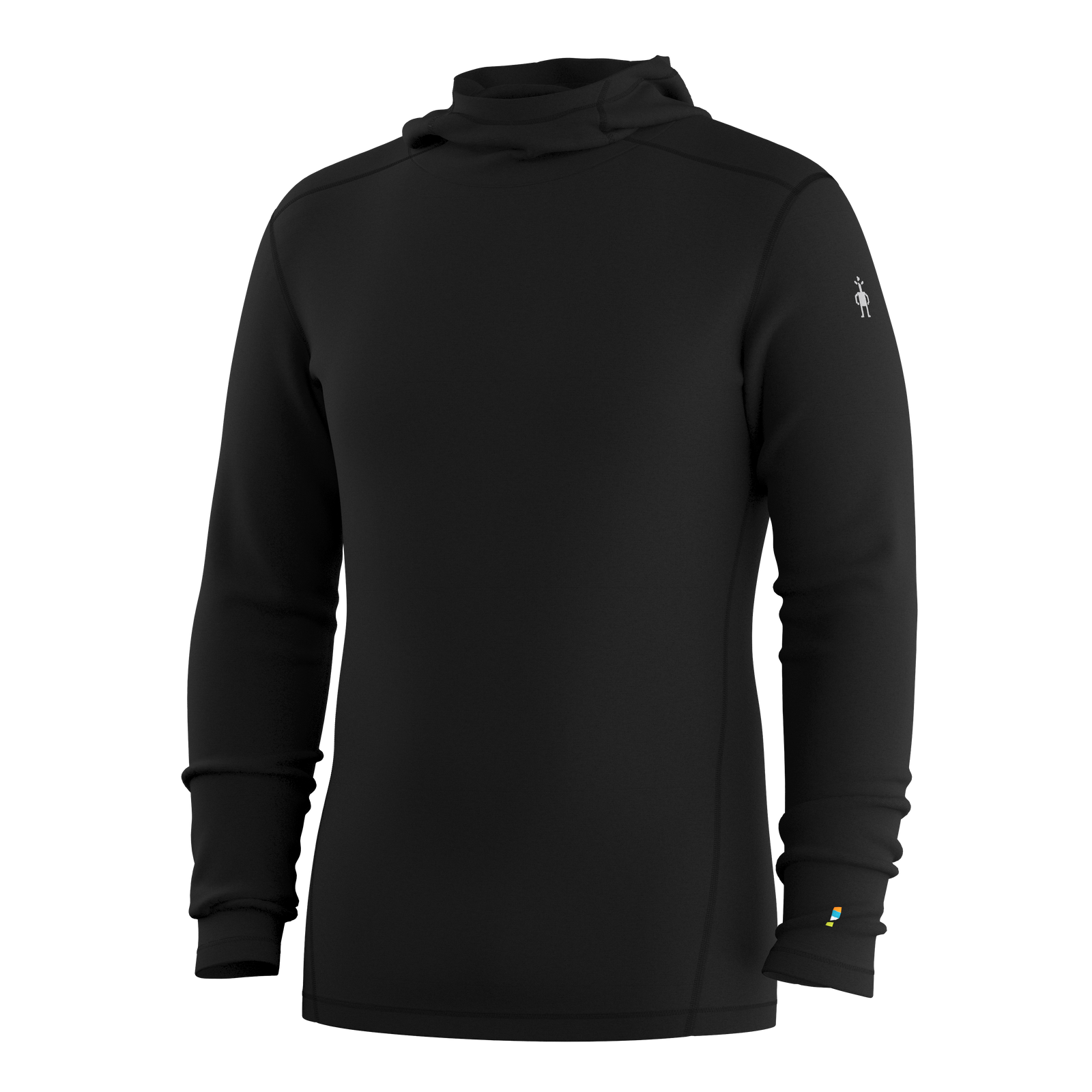 Men's Classic Thermal Merino Base Layer Hoodie Charcoal-Honey Gold - ver - 4
