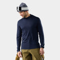 Men's Classic Thermal Merino Base Layer Hoodie Charcoal-Honey Gold - ver - 1