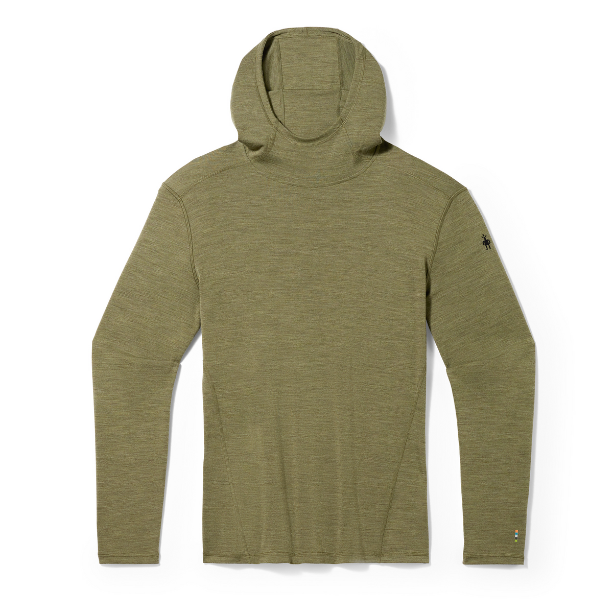 Men's Classic Thermal Merino Base Layer Hoodie Winter Moss Heather - 3