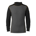 Men's Classic Thermal Merino Base Layer Hoodie Charcoal-Honey Gold - ver - 3