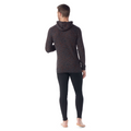 Men's Classic Thermal Merino Base Layer Hoodie Charcoal-Honey Gold - ver - 2