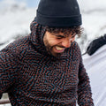 Men's Classic Thermal Merino Base Layer Hoodie Charcoal-Honey Gold - ver - 4