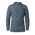 Men's Classic Thermal Merino Base Layer Hoodie Charcoal-Honey Gold - ver - 3