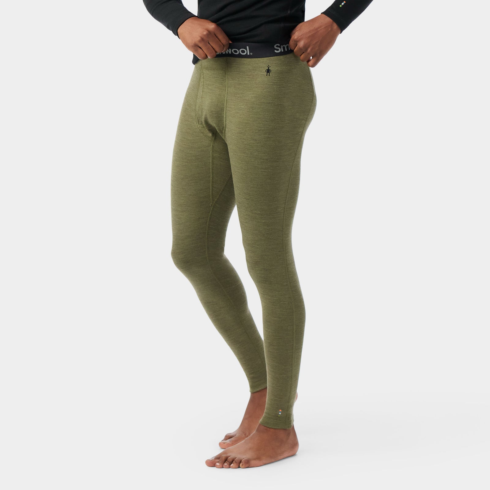 Men's Classic Thermal Merino Base Layer Bottom Black - ver - 1