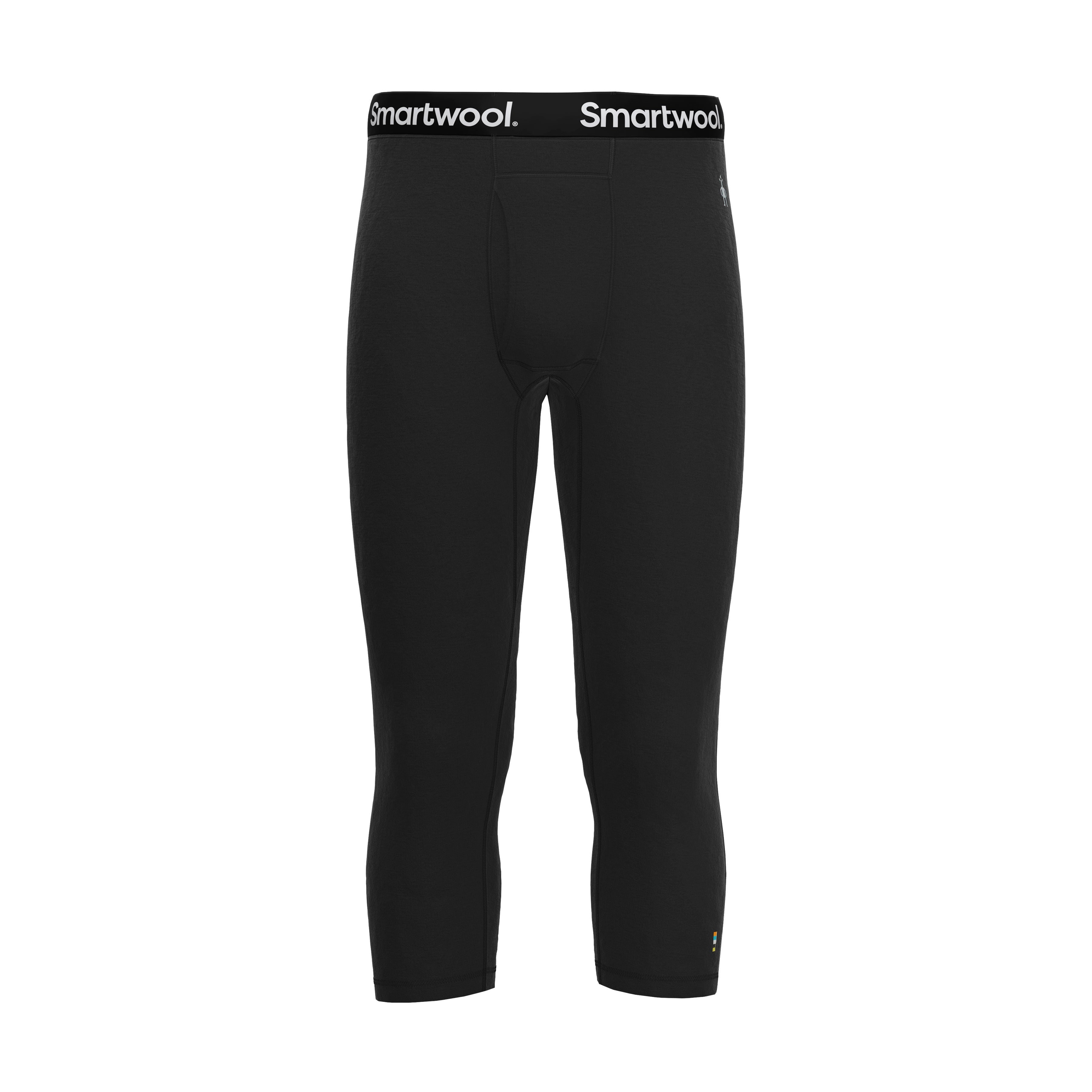 Men's Classic Thermal Merino Base Layer 3/4 Bottom - Black
