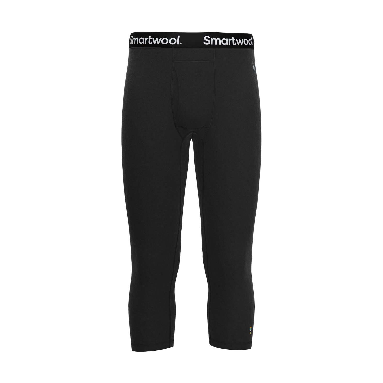 Men's Classic Thermal Merino Base Layer 3/4 Bottom Black - ver - 3