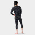 Men's Classic Thermal Merino Base Layer 3/4 Bottom Black - ver - 2