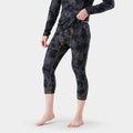 Men's Classic Thermal Merino Base Layer 3/4 Bottom Black - ver - 1