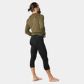Men's Classic Thermal Merino Base Layer 3/4 Bottom Black - ver - 2