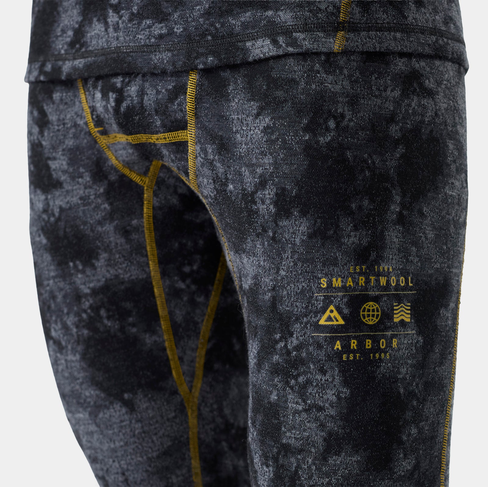 Men's Classic Thermal Merino Base Layer 3/4 Bottom Boxed Black - ver - 3