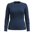Women's Classic Thermal Merino Base Layer Crew Nightfall Blue Heather - ver - 71