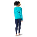 Women's Classic Thermal Merino Base Layer Crew Nightfall Blue Heather - ver - 130