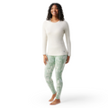 Women's Classic Thermal Merino Base Layer Crew Nightfall Blue Heather - ver - 108