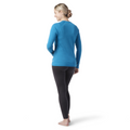 Women's Classic Thermal Merino Base Layer Crew Nightfall Blue Heather - ver - 133