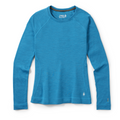 Women's Classic Thermal Merino Base Layer Crew Nightfall Blue Heather - ver - 131