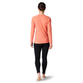 Women's Classic Thermal Merino Base Layer Crew Nightfall Blue Heather - ver - 121