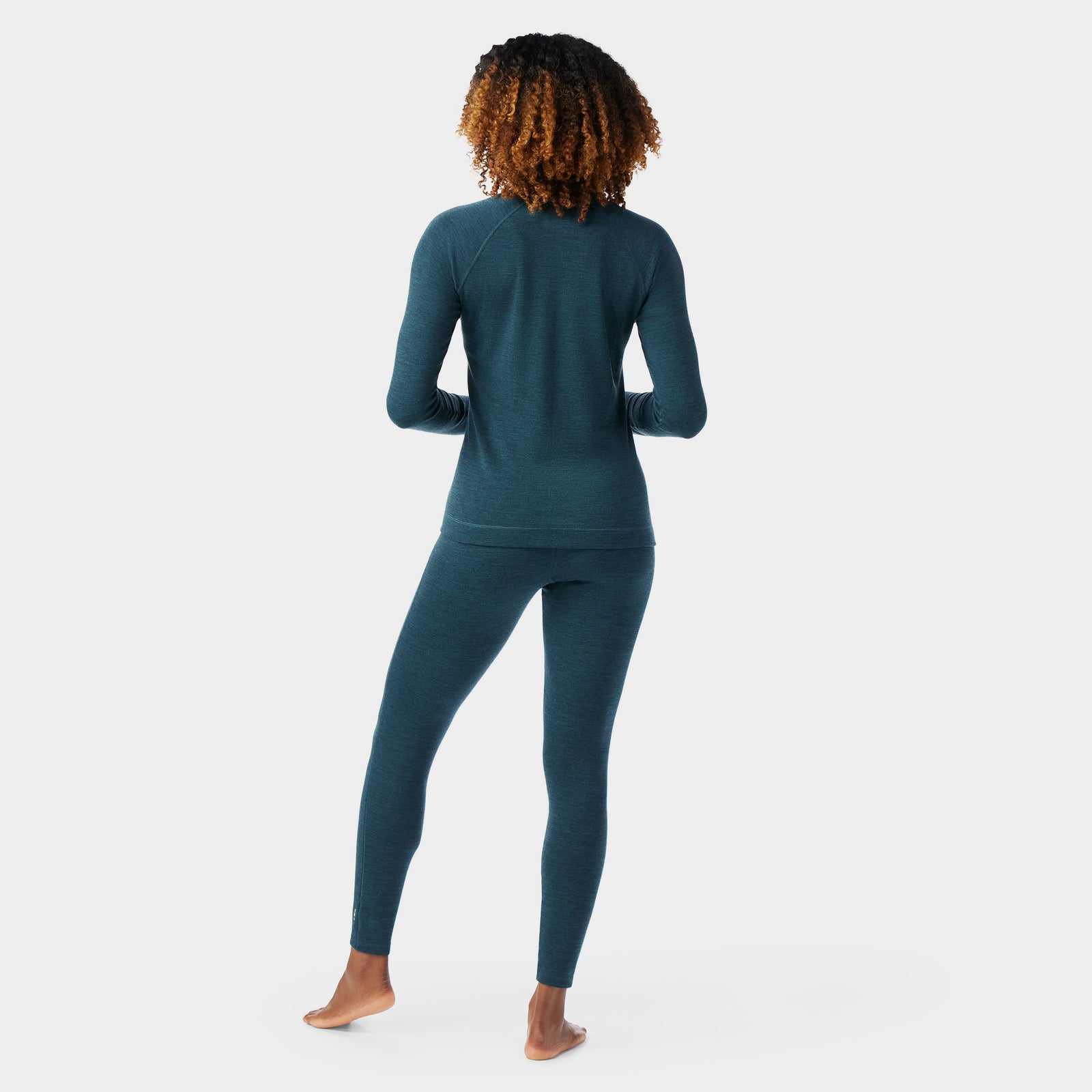 Women's Classic Thermal Merino Base Layer Crew Autumn Sun - ver - 2