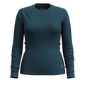 Women's Classic Thermal Merino Base Layer Crew Nightfall Blue Heather - ver - 43